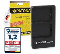 PATONA Caricatore Dual adatto per Canon LP-EL batteria compatibile con Canon Speedlite EL-1 EL-5