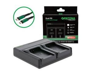 Patona Caricatore Premium Dual PD Performance per l'Oregon ICP103446 incl. ingresso/uscita USB-C