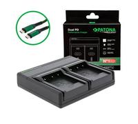 Patona Caricatore PremiumDual PD Performance per Nikon EN-EL19 incl. ingresso/uscita USB-C