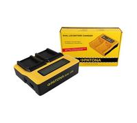 Patona Caricatore USB a doppio LCD per Casio NP-90 Exilim EXH10 EX-H10