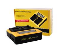 Patona Caricatore USB doppio LCD per Canon LP-E10