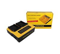 Patona Caricatore USB doppio LCD per Canon NB-4L