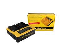 Patona Caricatore USB doppio LCD per Casio NP-110 Exilim EXH30 EX-H30 EXZ2000 EX-Z2000 EXZ2300