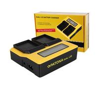 Patona Caricatore USB doppio LCD per Olympus BLH-1