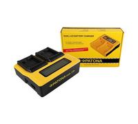 Patona Caricatore USB doppio LCD per Panasonic DMW-BCL7