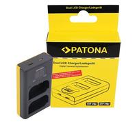 Patona Caricatore USB doppio LCD per Panasonic DMW-BLK22