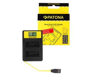 Patona Caricatore USB SmartDual LCD per Canon LP-E8