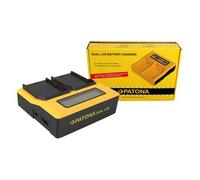 Patona Doppio caricatore USB LCD per JVC SSL-75 SSL-JVC50 SSL-JVC75 HM600 HM650