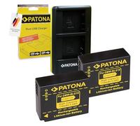 PATONA Doppio caricatore USBC con 2 batterie DMW-BLG10, 770 mAh, compatibile con Panasonic DMW-BLE9 BLE9E BLG10E DMC GF6 GF3 GF5 GF6 GX7 GX80 LX100 TZ101 DC GX9 TZ202