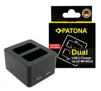 PATONA Dual Caricabatterie con USB-C, LED-Anzeige per Leica BP-SCL5 24003