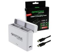 PATONA Dual Caricabatterie USB-C box per DJI Osmo Action 3 4 5 6 BCX202