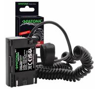 PATONA Dummy Batteria USB-C per Canon LP-E6NH/LP-E6N/LP-E6 - sostituisce accoppiatore VP-DRE6 - per EOS R5 R6 R6II R7 5D Mark II/III 5DS 6D 7D 60D 70D 80D 90D XC10 XC15 - per streaming continuo