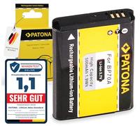 PATONA EA-BP70A Batteria 500mAh compatibile con Samsung Digimax AQ100 DV150F ES65 ES70 ES73 ES75 ES80 ES90 MV800 PL20 PL100 PL200 SL50 SL600 ST30 ST60 ST70 ST75 ST80 ST88 EA-BP 70A BP-70A BP70A