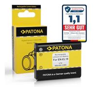 PATONA EN-EL19 Batteria 600mAh per Nikon Coolpix S100 W100 W150