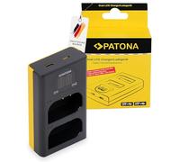 PATONA LCD Caricatore Doppio USB-C (5V / 2,1A) per DMW-BLK22 BLK22E Batterie compatibile con Panasonic Lumix DC-S9 DC-S5 S5II S5II-X S5 IIX S5K DC-G9 G9 II DC-GH5 GH5 II GH5S DC-GH6 GH6 DC-GH7 GH7
