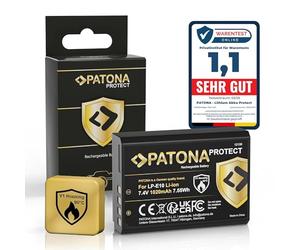 PATONA LP-E10 PROTECT Batteria 1020mAh compatibile con Canon EOS 1100D 1200D 1300D 2000D 4000D Rebel T3 T5 T6 T9 Kiss X50 X70 X80 1DX 1D X Mark II LP E10 LPE10