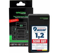 PATONA LP-E17 Premium Caricabatterie PD-Performance (1000mAh), Caricatore Dual LCD USB-C PD/QC capace, ricarica rapida con alimentatore 20W compatibile con Canon EOS RP R8 R10 R50 M3 M5 M6 Rebel SL3