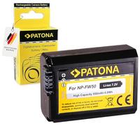 PATONA NP-FW50 Batteria 950mAh Compatibile con Sony Alpha 7 A7 A7S A7R A7II A6000 A6300 A6400 A6500 RX1R III DSC-RX1RM3 ZV-E10 DSC RX10 Mark II III IV NEX-3 NEX-5 NEX-6 NPFW50