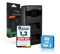 PATONA PD Dual Caricabatterie USB-C (1000mA), LCD QC/PD 3.0, per NP-W126 | Compatibile con Fujifilm FinePix X-M5 X-M1 X100F X100V X-T20 X-H1 XT3 XT100 XT200 XPRO3 XA3 XA5