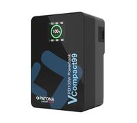 PATONA Platinum 99Wh Batteria V-Mount 6700mAh, PD100W USB-C, D-Tap USB-A/DC | Batteria compatta VCompact99 per fotocamera, laptop, monitor, LED-Licht, in ustodia rigida