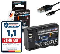 PATONA Platinum Batteria LP-E6NH LP-E6P USB-C 2600mAh compatibile con Canon EOS R5 R6 R6II R7 60D 80D 90D 5D Mark II III IV 6D 7D XC10 XC15 LP-E6N LP-E6 LPE6NH LPE6P