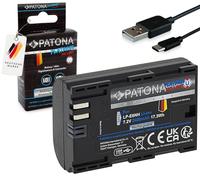 PATONA Platinum Batteria LP-E6NH LP-E6P USB-C 2600mAh compatibile con Canon EOS R5 R6 R6II R7 60D 80D 90D 5D Mark II III IV 6D 7D XC10 XC15 LP-E6N LP-E6 LPE6NH LPE6P