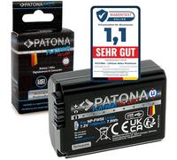 PATONA Platinum Batteria NP-FW50 1100 mAh USB-C compatibile con Sony Alpha 7 A7 A7S A7R A7II A6000 A6300 A6400 A6500 RX1R III DSC-RX1RM3 ZV-E10 DSC RX10 Mark II III IV NEX-3 NEX-5 NEX-6 NPFW5 0