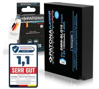 PATONA PLATINUM DMW-BLG10E DMW-BLG10 Batteria 1000mAh compatibile con Panasonic Lumix DC GX9 G110 G100 TZ202 d TZ101 TZ99 TZ91 GF3 GF5 GX7 GX80 LX100 II ZS70 ZS110 Leica C D Lux DMWBLG10 BLG10