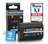 PATONA PLATINUM DMW-BLK22 Batteria USB-C 2600mAh compatibile con Panasonic Lumix DC S5 II IIX S5II S5K G9 G9II GH5 GH5S GH6 GH7 DMW BLK22