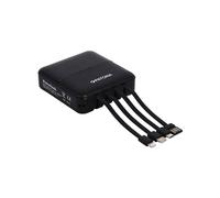 PATONA Powerbank Pocket4C 10000mAh con 4 cavi di ricarica integrati USB Micro-US