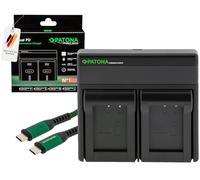 PATONA Premium Dual PD Caricatore per NP-BX1 NP BX1 Batterie, Funzione Powerbank USB-C, Display LCD, Ricarica Rapida con PD20W/45W Compatibile con Sony DSC-RX1R DSC-HX300 WX500 DSC-RX100 II III IV V