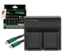 PATONA Premium Dual PD Caricatore per NP-W126S NP-W126 NP W126 Batterie, Funzione Powerbank USB-C, Display LCD, Ricarica Rapida con PD20W/45W Compatibile con Fujifilm FinePix HS-50EXR X-T20 X-H1