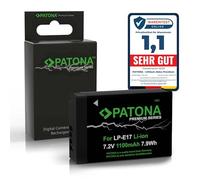 PATONA PREMIUM LP-E17 Batteria 1100mAh Compatibile con Canon EOS R10 77D 200D 750D 760D Rebel T6i T6s LPE17 9967B001, parzialmente decodificata - nessuna indicazione del tempo residuo su RP M3 M5 M6