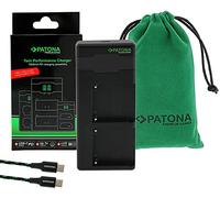 PATONA Premium Twin Performance PD Caricabatterie compatibile con Sony F550 F750 F970 FM50 FM500H batteria, Caricatore doppio con USB-C e supporto QC/PD, ricarica rapida con alimentatore 20W+