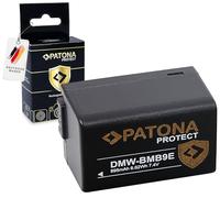 PATONA Protect - Batteria DMW-BMB9 E DMW BMB9E (895 mAh) con sensore NTC e alloggiamento V1, compatibile con Panasonic Lumix DC FZ82 DMC FZ72 FZ62 FZ45 FZ48 FZ100 FZ150 Leica V-LUX 3