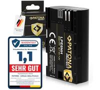 PATONA Protect V1 LP-E6NH - Batteria di qualità da 2600 mAh, con sensore NTC e alloggiamento V1, sistema di batterie intelligente, ultima generazione