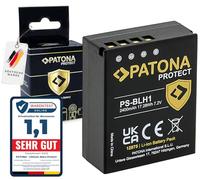 PATONA PROTECT BLH-1 Batteria di ricambio 2400mAh compatibile con Olympus OM-D OMD EM-1 Mark II EM-1 Mark 2 E-M1X EM1 EM1X BLH1 BL-H1 BL H1, custodia V1 resistente al calore, ignifuga