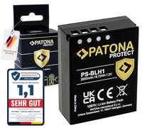 PATONA Protect BLH-1 PS-BLH-1 Batteria (2600mAh) con sensore NTC e custodia V1 compatibile con Olympus OM-D OMD EM-1 Mark II III EM-1 Mark 2 E-M1X EM1 EM1X BLH1