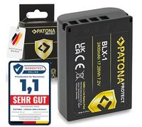 PATONA PROTECT BLX-1 Batteria di ricambio 2600mAh compatibile con Olympus OM-1 OM-3 OM1 OM3 BLX1 BL-X1 BL X1 BLX 1 con sensore NTC e custodia V1 resistente al calore, ignifuga