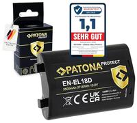 PATONA PROTECT EN-EL18D Batteria 3500mAh / 37.8Wh / 10.8V con V1 custodia protettiva compatibile con Nikon Z9 D4 D4s D5 D6 D810 D850 EN-EL18 EN EL18 EL18D