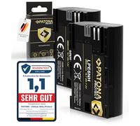 PATONA Protect LP-E6NH Batteria (2x 2600mAh) con sensore NTC e alloggiamento V1 compatibile con Canon LPE6NH LP-E6N LP-E6 EOS R5 R5C R6 R6II R7 5D Mark II III IV 6D 7D 60D 70D 80D 90D XC10 XC15