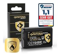 PATONA PROTECT NP-FW50 Batteria 1100mAh compatibile con Sony Alpha 7 7R 7II 7S A5000 A6000 A6300 A6400 A6500 A7 A7S A7R A7II ZV-E10 DSC RX10 Mark II III IV RX1R III DSC-RX1RM3 NEX 3 5 6 C3 F3 NPFW50