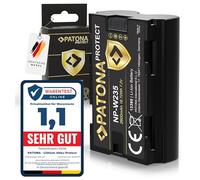 PATONA V1 Protect NP-W235 Batteria (2600mAh), compatibile con Fuji Fujifilm GFX50s II GFX-100S GFX-100 II X-H2 X-H2S X-S20 X-T4 X-T5 con sensore NTC e alloggiamento V1