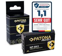PATONA Protect V1 Batteria NP-BX1 - compatibile con Sony Vlog ZV-1 DSC HX90 HX95 HX99 RX100 WX350 HX400V HDR AS100V FDR X1000 X3000 ecc.
