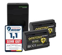 PATONA Set 2X Protect NP-W235 2600mAh + Caricabatterie PD Dual USB-C | Ricarica rapida da alimentatore 20W, compatibile con Fujifilm XT4 XT5 X-H2 GFX 50SII 100II, con NTC-Sensor e box protettivo