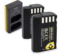 PATONA Set Caricabatterie Dual LCD USB-C + 2X DMW-BLK22 Protect 2600mAh