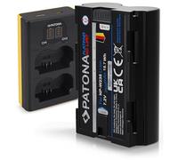 PATONA Set Caricabatterie Dual LCD USB-C + NP-W235 Platinum, 2600mAh