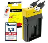 PATONA Slim Caricabatterie USB-C per BP-SCL1, 14464 compatibile con Leica BM8 M8 M8.2 M9 ME BLI-312 - Caricatore USB compatto per batterie, sicuro, leggero e ideale da viaggio