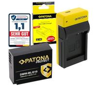 PATONA Slim Caricatore USB-C + Batteria per Panasonic DMW-BLG10 DMW-BLE9 | Ricambio anche per BLG10E BLE9E, adatto a DC-GX9 DMC-GF3 GF5 GF6 DMC-GX7 DMC-GX80 DMC-LX100, protezione NTC
