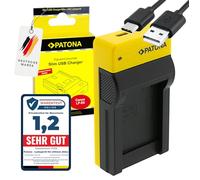 PATONA Slim USB-C Caricabatteria per EN-EL12 Batteria Compatibile con Nikon CoolPix Cool Pix A1000 A900 AW130 AW100 P340 P310 S6300 S8000 S8100 S8200 S9100 S9500 S9700 S9900 S1000pj S1200pj EN EL12